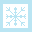 blue snowflake